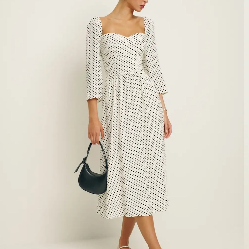 Reformation Inori Dress Eclipse Dot - Size 6